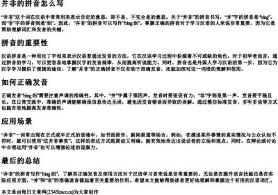 并非的拼音怎么写.docx免费下载(word版可打印)