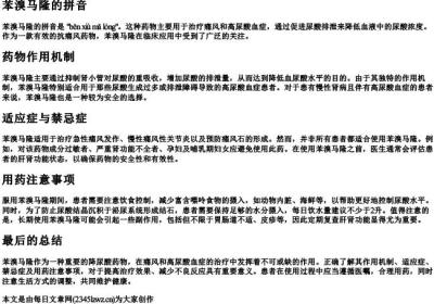 苯溴马隆的拼音.docx免费下载(word版可打印)