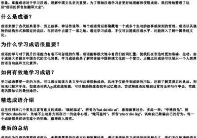 成语的拼音加翻译大全.docx免费下载(word版可打印)