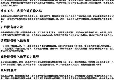 华为手机的拼音怎么设置.docx免费下载(word版可打印)