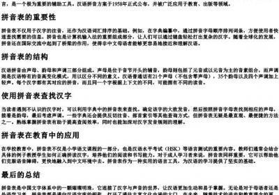 字典查字的拼音表.docx免费下载(word版可打印)