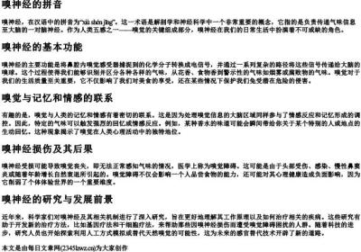 嗅神经的拼音.docx免费下载(word版可打印)
