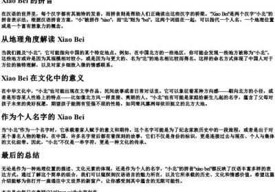 小北的拼音.docx免费下载(word版可打印)