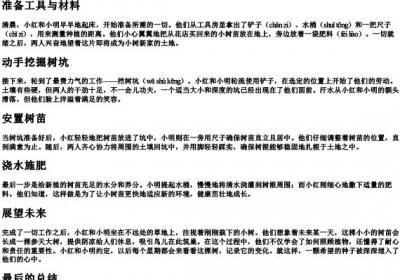 小红和小明一起在栽树的拼音.docx免费下载(word版可打印)