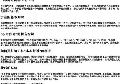 小布舒适的拼音怎么写.docx免费下载(word版可打印)