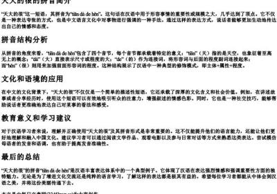 天大的很的拼音.docx免费下载(word版可打印)