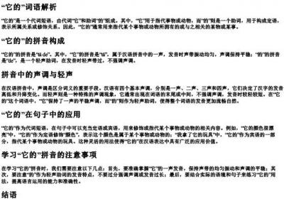 它的这个词语的拼音.docx免费下载(word版可打印)