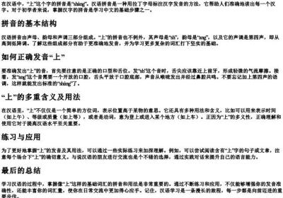 上的拼音怎么说.docx免费下载(word版可打印)