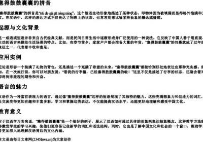 塞得鼓鼓囊囊的拼音.docx免费下载(word版可打印)