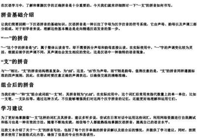 一支的拼音怎么写.docx免费下载(word版可打印)