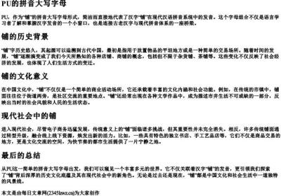 铺的拼音大写字母.docx免费下载(word版可打印)