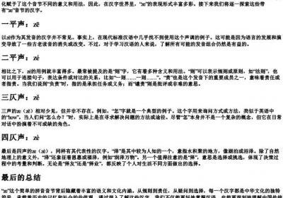 拼音为ze的汉字详解.docx免费下载(word版可打印)