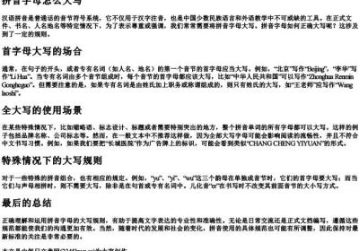 拼音字母怎么大写.docx免费下载(word版可打印)