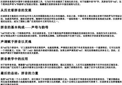 外的拼音什么写.docx免费下载(word版可打印)