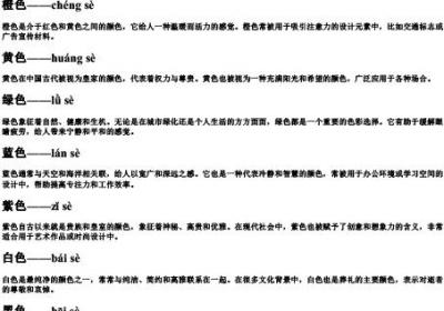 所有颜色的拼音都怎么拼.docx免费下载(word版可打印)