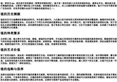 毯的拼音和词语.docx免费下载(word版可打印)