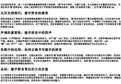湿的拼音怎么拼写.docx免费下载(word版可打印)
