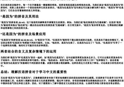 是因为还是因为的拼音.docx免费下载(word版可打印)