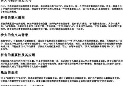 沙大写的拼音怎么写.docx免费下载(word版可打印)