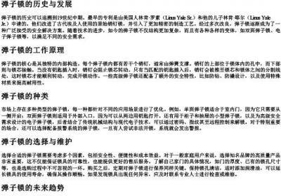 弹子锁的拼音.docx免费下载(word版可打印)