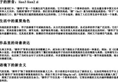 撩帘子的拼音.docx免费下载(word版可打印)