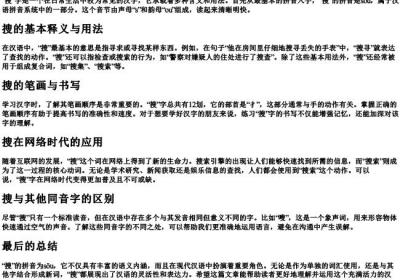 搜的拼音是什么写的呀.docx免费下载(word版可打印)