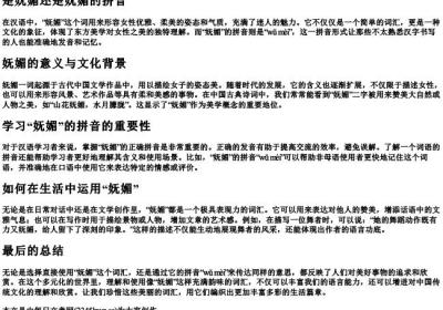 是妩媚还是妩媚的拼音.docx免费下载(word版可打印)