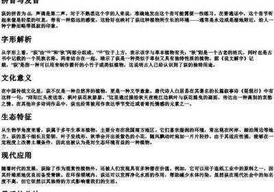 荻的拼音和解释.docx免费下载(word版可打印)