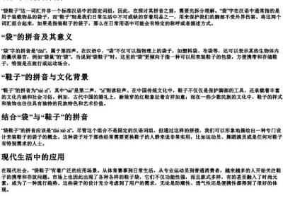 袋鞋子的拼音.docx免费下载(word版可打印)