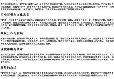 曹组词的拼音.docx免费下载(word版可打印)