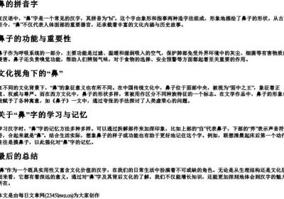 鼻的拼音字.docx免费下载(word版可打印)