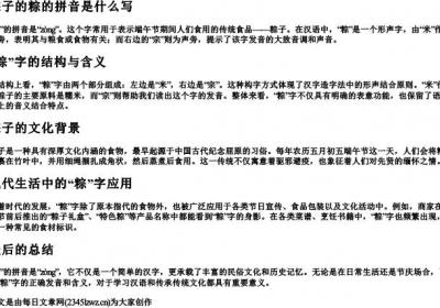 粽子的粽的拼音是什么写.docx免费下载(word版可打印)
