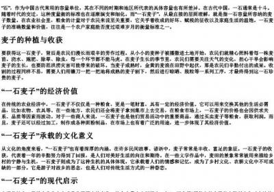 一石麦子的拼音.docx免费下载(word版可打印)