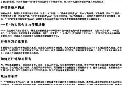 一片拼音怎么写的拼.docx免费下载(word版可打印)