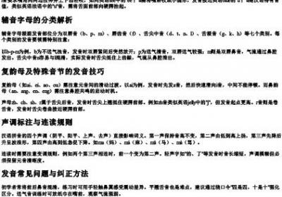 26个拼音的标准发音读法.docx免费下载(word版可打印)