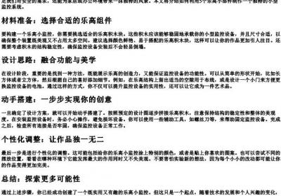 5个乐高拼小监控.docx免费下载(word版可打印)