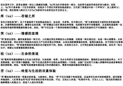 ku是什么字的拼音.docx免费下载(word版可打印)
