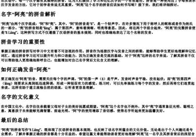 阿亮的拼音怎么写.docx免费下载(word版可打印)