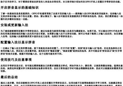 oppo手机怎么设置汉子带拼音.docx免费下载(word版可打印)
