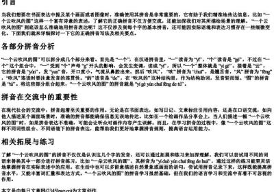 一个云吹风的图的拼音怎么写.docx免费下载(word版可打印)