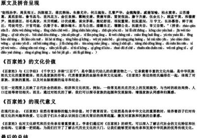 百家姓全文带的拼音.docx免费下载(word版可打印)