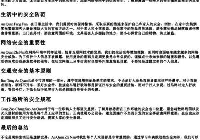 安全指南的拼音.docx免费下载(word版可打印)