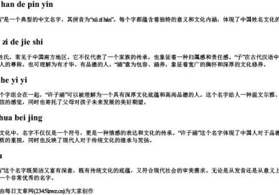 许子涵的拼音.docx免费下载(word版可打印)